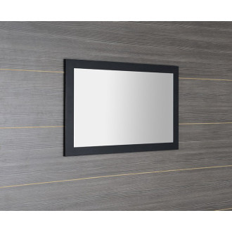 TREOS zrcadlo v rámu 1100x500mm, černá mat TS100-3535