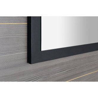 TREOS zrcadlo v rámu 1100x500mm, černá mat TS100-3535