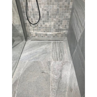 Spádová lišta, levá, výška 10 mm, délka 1500 mm, nerez mat SPD1510-L