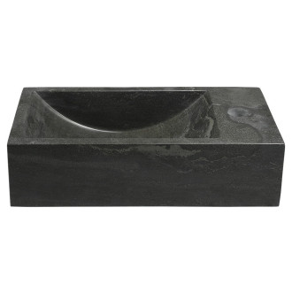 BLOK kamenné umývátko 40x22cm, baterie vpravo, antracit 2401-28