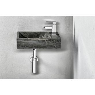 BLOK kamenné umývátko 40x22cm, baterie vpravo, antracit 2401-28