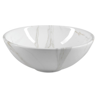 DALMA keramické umyvadlo na desku, ? 42 cm, carrara MM117
