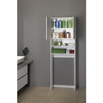 SIMPLEX ECO skříňka za pračku 63x25x190cm, bílá SIME715