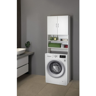 SIMPLEX ECO skříňka za pračku 63x25x190cm, bílá SIME715