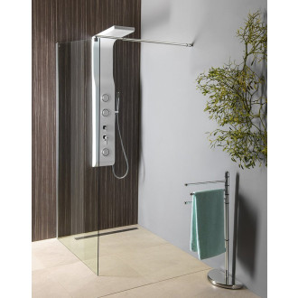 WALK-IN zástěna jednodílná k instalaci na zeď, 900x1900 mm, sklo čiré WI091
