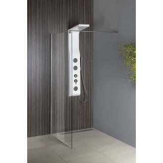 WALK-IN zástěna jednodílná k instalaci na zeď, 900x1900 mm, sklo čiré WI091