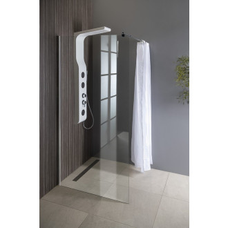 WALK-IN zástěna jednodílná k instalaci na zeď, 900x1900 mm, sklo čiré WI091