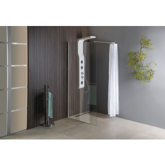 WALK-IN zástěna jednodílná k instalaci na zeď, 900x1900 mm, sklo čiré WI091