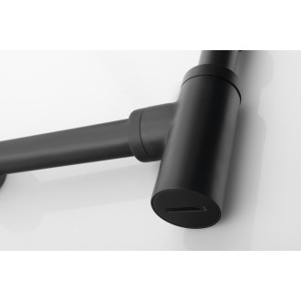 Umyvadlový sifon 5/4", odpad 32mm, kulatý, černá mat SI515