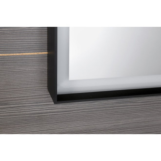 SORT zrcadlo s LED osvětlením 47x70cm, černá mat ST047