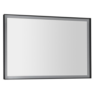 SORT zrcadlo s LED osvětlením 100x70cm, černá mat ST100