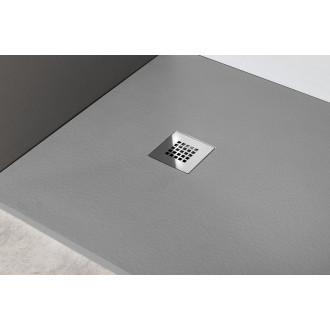 MITIA sprchová vanička z litého mramoru, obdélník 160x90cm, šedá PMS16090