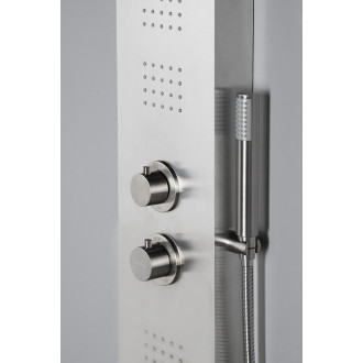PRESTIGE termostatický sprchový panel 200x1400mm, nerez mat WN337