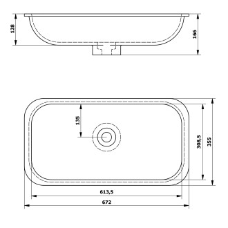 IMPALA umyvadlo pod desku, Rockstone, 67,2x35,5cm, bílá mat IM630