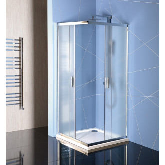 EASY čtvercová sprchová zástěna 900x900mm, sklo Brick EL5138
