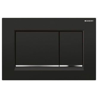 GEBERIT SIGMA30 ovládací tlačítko, černá lesk/chrom