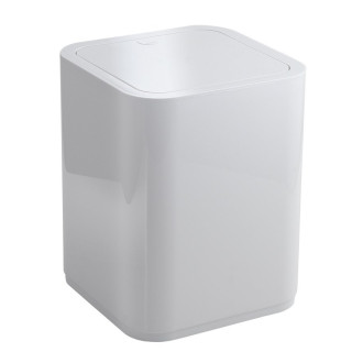 SEVENTY odpadkový koš výklopný, 8l, plast ABS, bílá 630922
