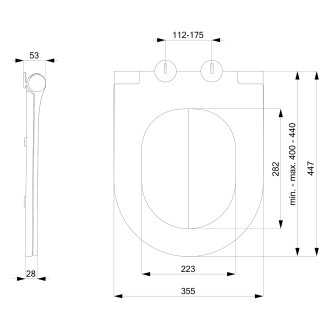 AVVA WC sedátko, SLIM, Soft Close, bílá 100787