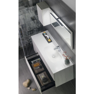 Koupelnový set TREOS 145, dub Polar KSET-017