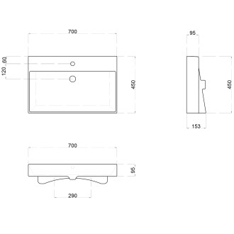 Koupelnový set NIRONA 70, dub Mocca KSET-020