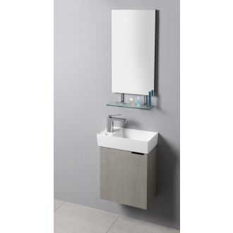 Koupelnový set LATUS IX 47,5, dub stříbrný KSET-027