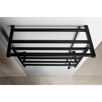 ELZOR elektrický sušák ručníků 500x470 mm, 60 W, černá mat EB510