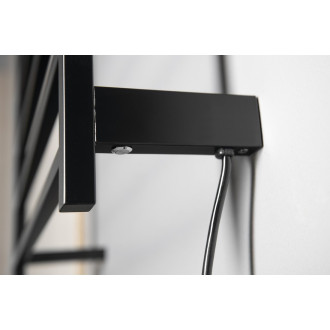 ELZOR elektrický sušák ručníků 500x470 mm, 60 W, černá mat EB510