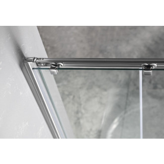 SIGMA SIMPLY čtvrtkruhová sprchová zástěna 900x900 mm, R550, čiré sklo GS5590