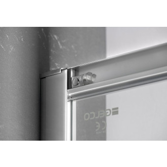 SIGMA SIMPLY čtvrtkruhová sprchová zástěna 900x900 mm, R550, čiré sklo GS5590