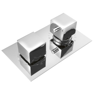 LATUS podomítková sprchová termostatická baterie, box, 3 výstupy, chrom 1102-63