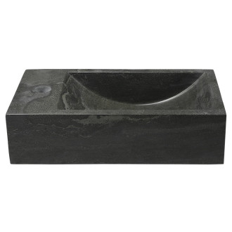 BLOK kamenné umývátko 40x22cm, baterie vlevo, antracit 2401-38