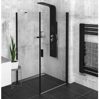 ZOOM BLACK čtvercový sprchový kout 900x900mm L/P varianta ZL1290BZL3290B