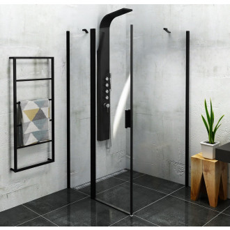 ZOOM BLACK čtvercový sprchový kout 1000x1000mm L/P varianta ZL1310BZL3210B