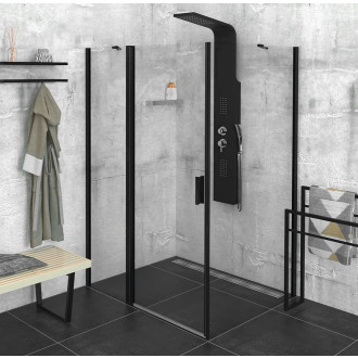 ZOOM BLACK obdélníkový sprchový kout 1100x900mm L/P varianta ZL1311BZL3290B