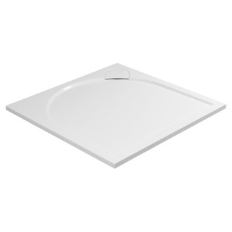 LARCA sprchová vanička z litého mramoru, čtverec 100x100cm, bílá PL001