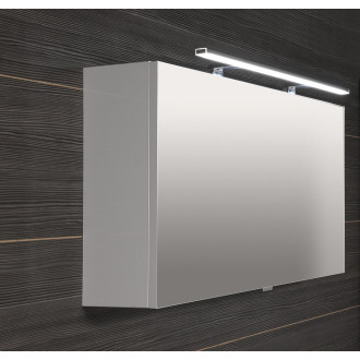 CLOE galerka s LED osvětlením 100x50x18cm, bílá CE100-0030