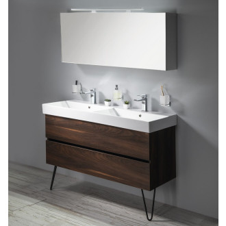 CLOE galerka s LED osvětlením 120x50x18cm, bílá CE120-0030