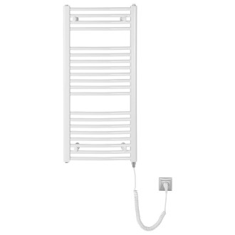 ORBIT-E elektrické otopné těleso oblé 450x960 mm, 300 W, bílá ILEO94T