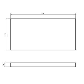 AVICE deska 75x39cm, old wood AV778