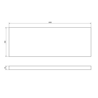 AVICE deska 100x39cm, old wood AV1108