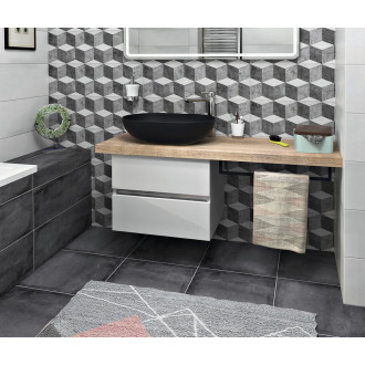 AVICE sušák osušky, 450x95mm, černá mat VC467