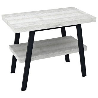 TWIGA umyvadlový stolek 80x72x50 cm, černá mat/dub starobílý VC442-80-5