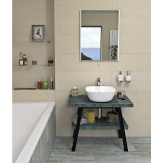 TWIGA umyvadlový stolek 90x72x50 cm, černá mat/aquamarine VC442-90-6