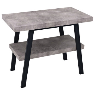 TWIGA umyvadlový stolek 90x72x50 cm, černá mat/cement VC442-90-7