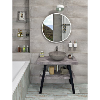 TWIGA umyvadlový stolek 90x72x50 cm, černá mat/cement VC442-90-7