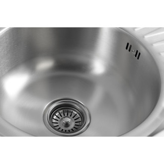 Nerezový vestavný dřez s odkapem, 57x18x45 cm AQ5745B