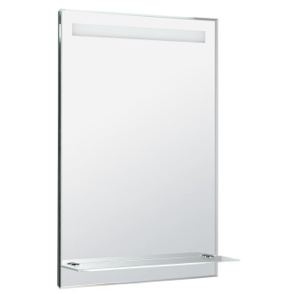 Zrcadlo s LED osvětlením a policí 60x80cm, kolébkový vypínač ATH53