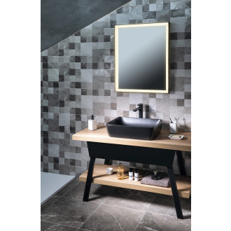 TWIGA PLUS umyvadlová zásuvka 88,5x17x43,5cm, černá mat VC460-3535