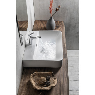 SOTT AQUA keramické umyvadlo závěsné/na desku, 61x50cm, bílá 10SQ51061