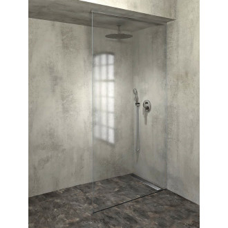 ARCHITEX sada pro uchycení skla, podlaha-stěna-strop, max. š. 1200, leštěný hliník AL2812